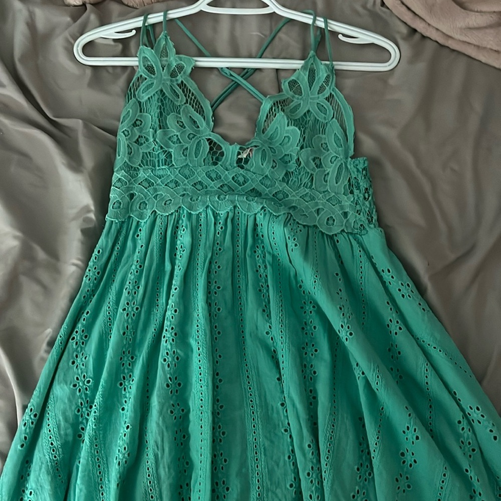 Teal dress